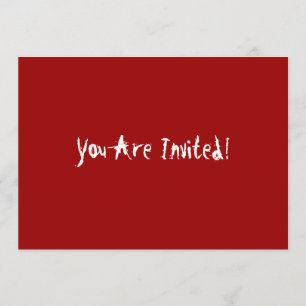 Serial Killer Halloween Party Invitation