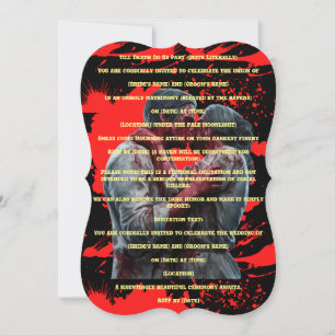 Serial killer wedding Invitation