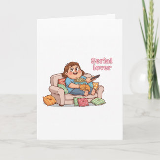 Serial Lover Cute Card – Cosy Night with Cat