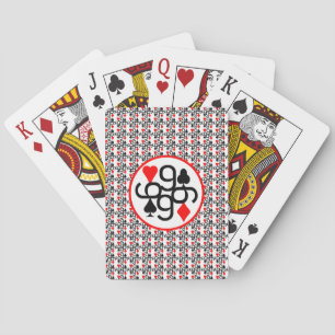 SERIE POKER CARTA 9 RED & BLACK TAZA PLAYING CARDS