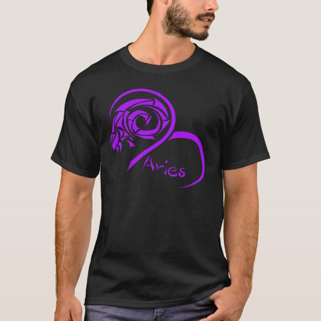 Series 1 Aries Purple T-Shirt (Front)