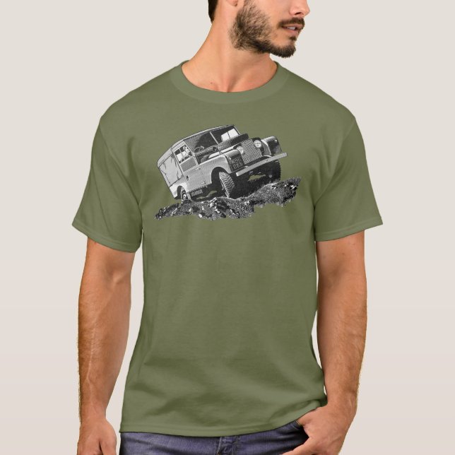 Series 1 LandRover Illustration T Shirt (Front)