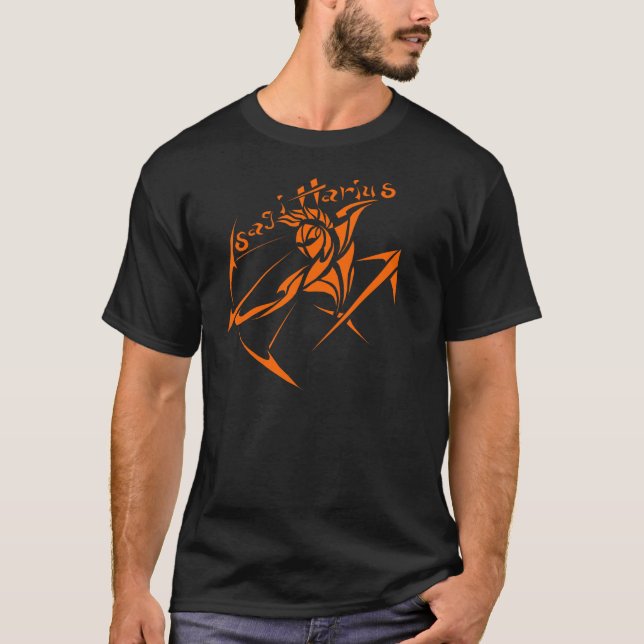 Series 1 Sagittarius Orange T-Shirt (Front)