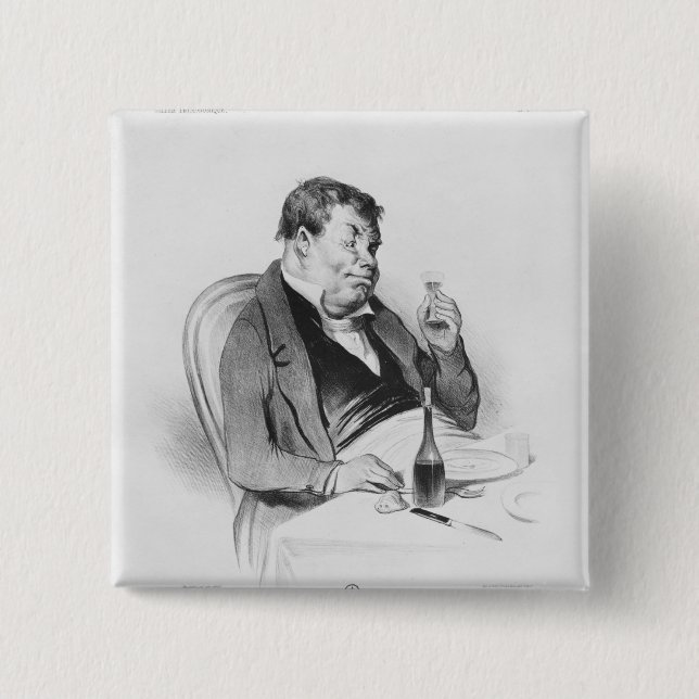 Series 'Galerie physionomique', Bordeaux 15 Cm Square Badge (Front)