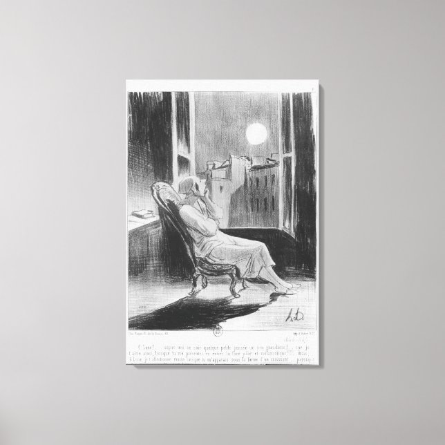 Series 'Les Bas-Bleus', O Moon Canvas Print (Front)