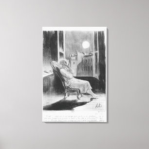 Series 'Les Bas-Bleus', O Moon Canvas Print
