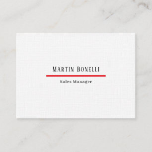 Serif Font Classical Simple Professional Linen Business Card