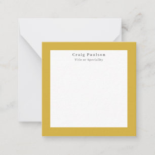 Serif Font Simple Professional Plain Gold White Card