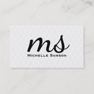 Serif   Monogram Business Card