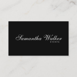 Serif Type 2 (Black Background) Business Card