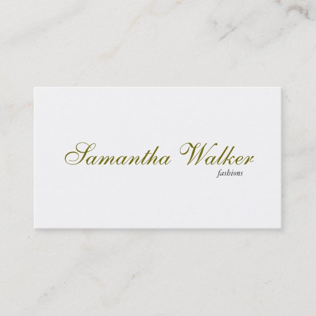 Serif Type 2 Business Card (Front)