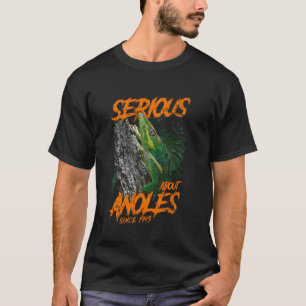 Serious About Cuban Knight Anoles Since 1995 Birth T-Shirt
