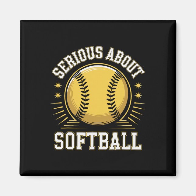 Serious About Softll _1  Magnet (Front)