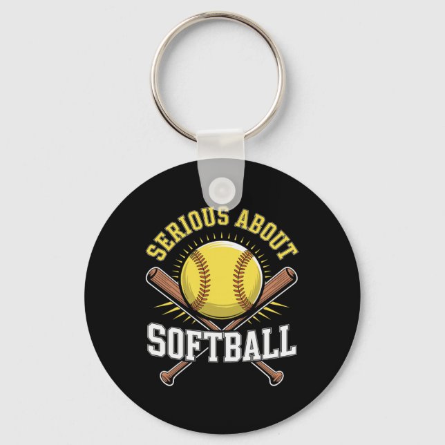 Serious About Softll  Key Ring (Front)