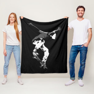 Serious Air - Skateboarder Fleece Blanket