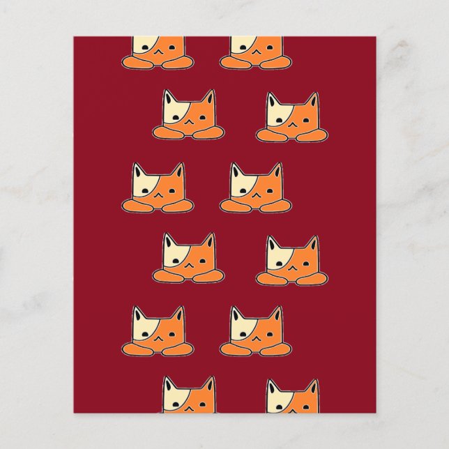 Serious cats on brown (Front)
