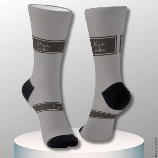 Serious Classic Minimal Simple Grey Socks