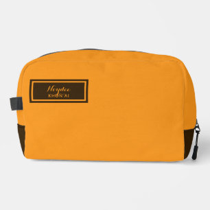 Serious Classic Minimal Simple Orange Dopp Kit