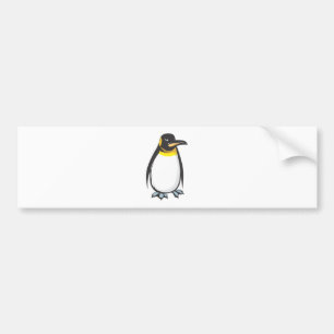 Serious Emperor Penguin Bumper Sticker