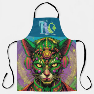 Serious Feline Being Apron
