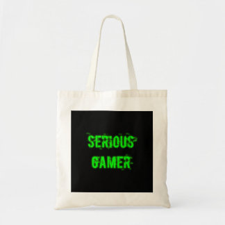 Serious Gamer - Green Tote Bag