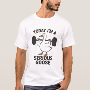  Serious Goose Funny Animal T-shirt