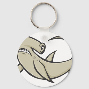 Serious Hammerhead Shark Key Ring