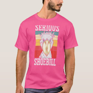 Serious Shoebill Stork Bird Whisperer Whalehead T-Shirt