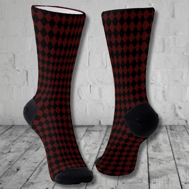 Serious Socks dark red diamonds (Creator Uploaded)