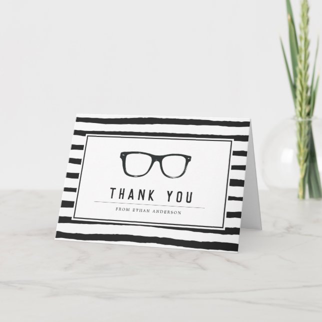 Serious Spectacles | Funny Customized Thank You Card (Front)