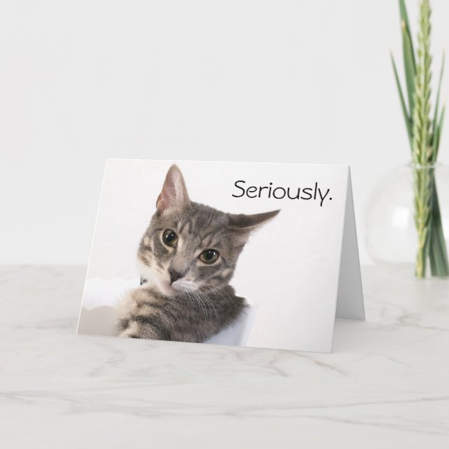 Seriously Buster Birthday Card (Front)