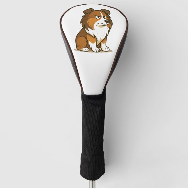 Seriously Disappointed Shetland Sheepdog Golf Head Cover (Front)