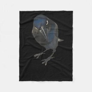 Seriously Funny Crow Sarcastic Quote Fleece Blanket