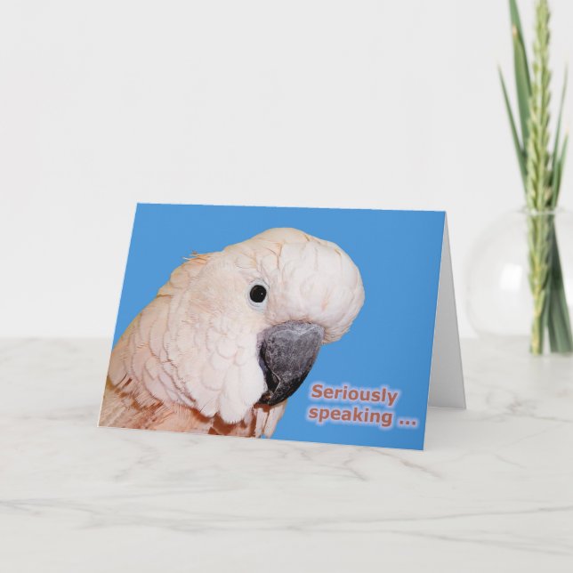Seriously Speaking Birthday Card (Front)