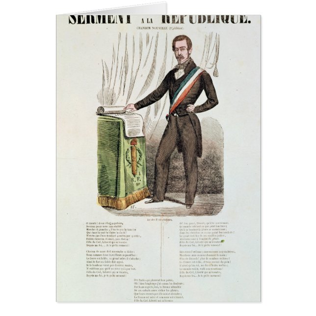 Serment a la Republique', (Front)