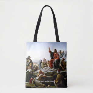 Sermon on the Mount by Carl Bloch Tote Bag