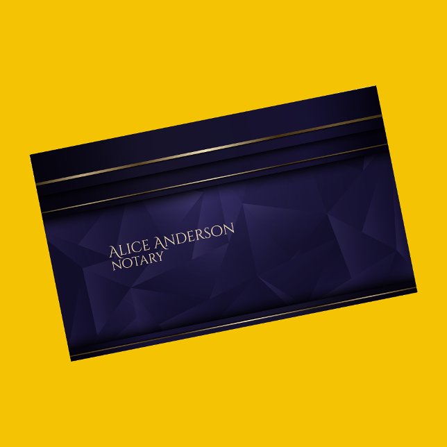 Seroius dark blue elegant professional premium business card (Creator Uploaded)