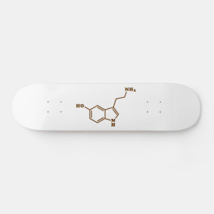 Serotonin Molecular Chemical Formula Skateboard