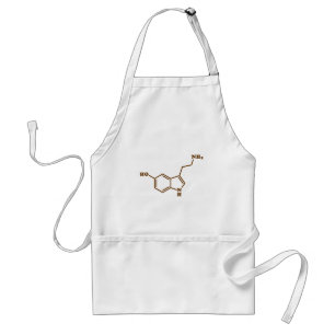 Serotonin Molecular Chemical Formula Standard Apron