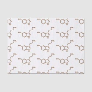 Serotonin Molecular Chemical Formula Tissue Paper