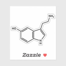 Serotonin molecule molecular structure