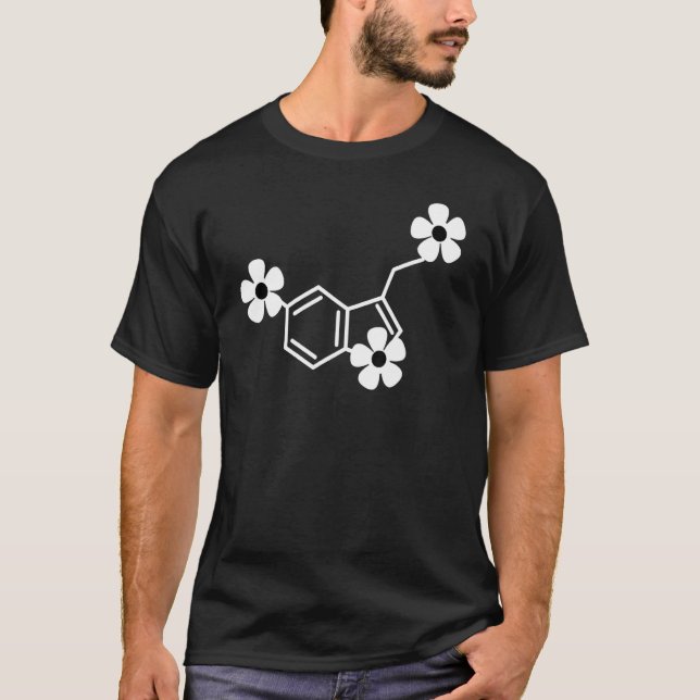 Serotonin Molecule School Psychologist Special Edu T-Shirt (Front)
