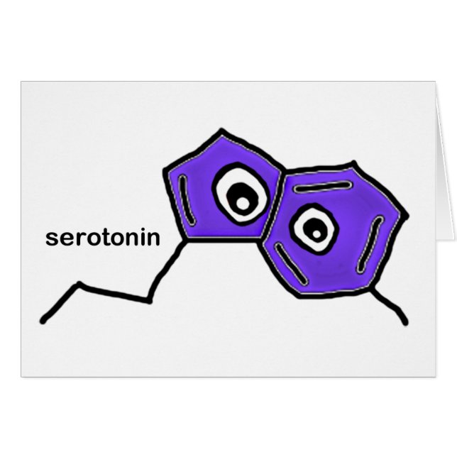Serotonin Neurotransmitter (Front Horizontal)