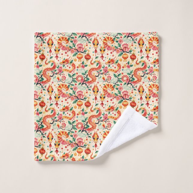 Serpent Dreams Chiness new year Wash Cloth (Wash Cloth)