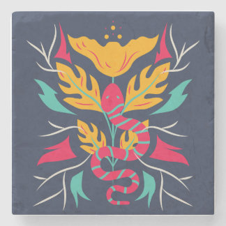 Serpent in the Forest Stone Coaster
