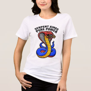Serpent Kings Pure Power Cobra Graphic T-Shirt Tri-Blend Shirt