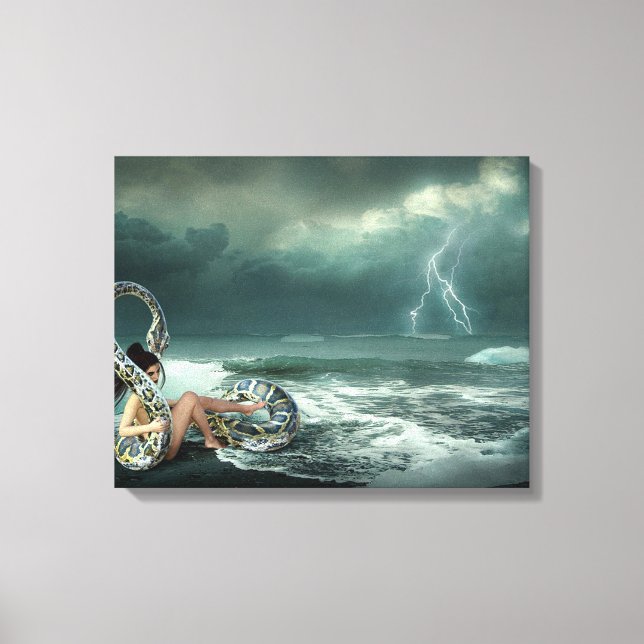 Serpent Love Canvas Print (Front)