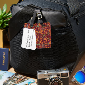Serpent Luxe Pattern - The White Lotus Luggage Tag