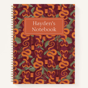 Serpent Luxe Pattern - The White Lotus Notebook