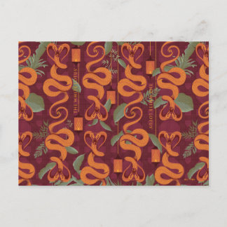 Serpent Luxe Pattern - The White Lotus Postcard